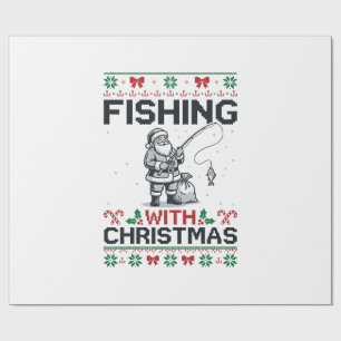 Vissen met Kerstmis Sint Holiday Cadeaupapier