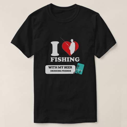 VISSEN MET MIJN VRIEND T-SHIRT (Design voorkant)