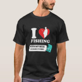 VISSEN MET MIJN VRIEND T-SHIRT (Voorkant)