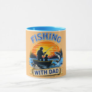 Vissen met papa – Perfecte Vaderdag cadeau Mok
