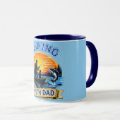 Vissen Met Papa – Perfecte Vaderdag Cadeau Mok (Voorkant rechts)
