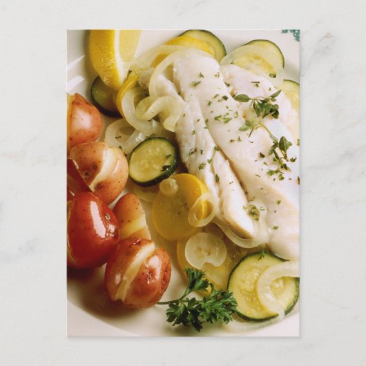 Vissen met uitgelekte binnenkant briefkaart (Voorkant)