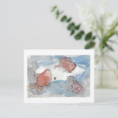 Vissen met wensen briefkaart (Staand voorkant)