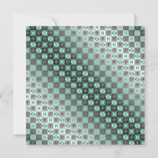 Vissen & Metaal Konijn Kaart (Achterkant)