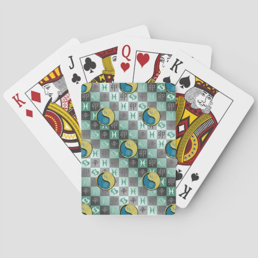 Vissen & Metaal Konijn Pokerkaarten (Achterkant)