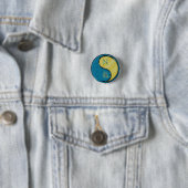 Vissen & Metalen Draak Ronde Button 3,2 Cm (In situ)
