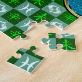 Vissen & Metalen Geit Legpuzzel (Zijkant)