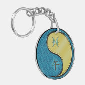 Vissen & Metalen Paard Sleutelhanger (Voorkant Links)