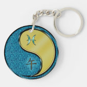 Vissen & Metalen Paard Sleutelhanger (Achterkant)