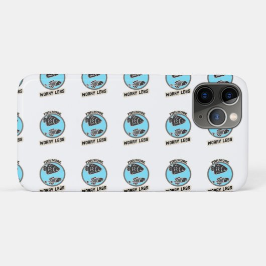 Vissen, minder piekeren Case-Mate iPhone case (Achterkant (horizontaal))