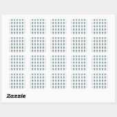 Vissen, Minder Zorgen Vierkante Sticker (Vel)