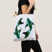 Vissen – Minimalistische Zodiac Tote Tas (Dichtbij)