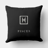 Vissen – Minimalistische Zodiakale Sierkussen (Achterkant)