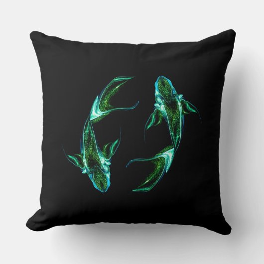 Vissen – Minimalistische Zodiakale Sierkussen (Voorkant)