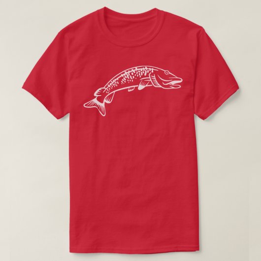 Vissen Muskie T-shirt (Design voorkant)