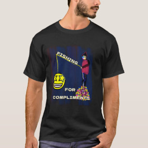 Vissen naar Complimenten – Grappige Emoji Visser T-shirt