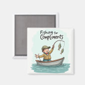 Vissen naar Complimenten Magneet (Voorkant / Achterkant)