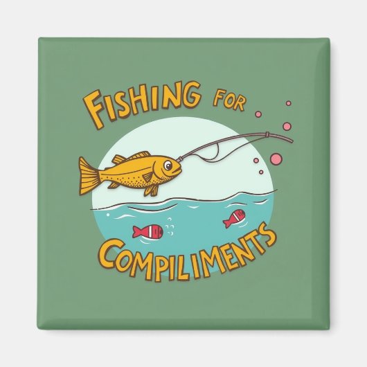 Vissen naar Complimenten Magneet (Voorkant)