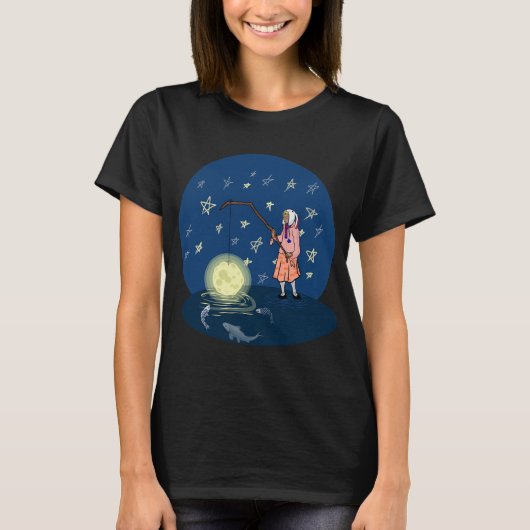 Vissen naar de Maan T-shirt (Voorkant)