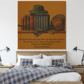 Vissen naar Inzicht Canvas Afdruk (Insitu (Slaapkamer))