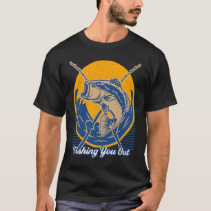 Vissen Naar Jou Vader Grappen Humor Strekking Jage T-shirt