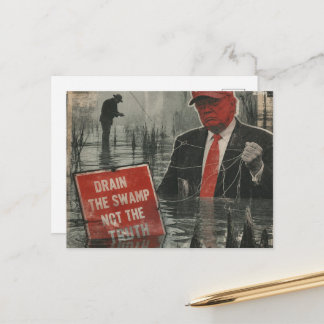Vissen naar Trump in het moeras Laat het moeras le Briefkaart