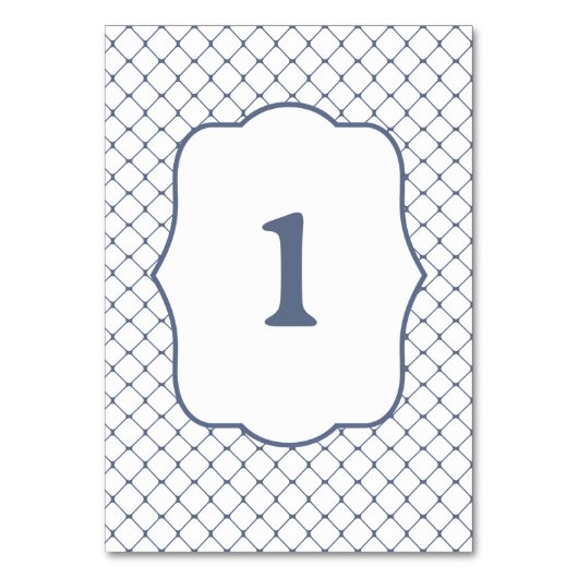 Vissen Net Tafelnummer Steel Blue (Voorkant)