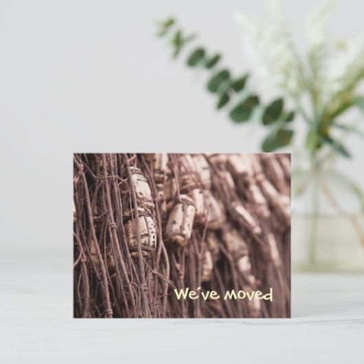 Vissen NET We hebben briefkaart verplaatst (Staand voorkant)