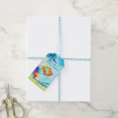 Vissen "New Baby"-pisces Cadeaulabel (Met Touw)