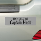 Vissen noemen me Captain Hook Bumpersticker (Op auto)