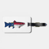 Vissen Noord Carolina Forel Bagagelabel (Achterkant horizontaal)