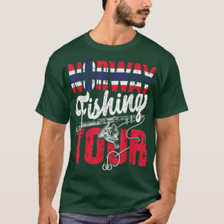 Vissen Noorwegen Vist Tour Vacation Noorse Fis T-shirt