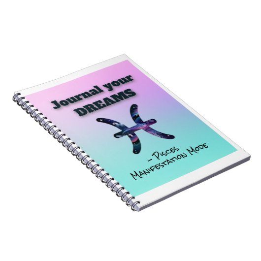 Vissen Notitieboek - Dream Journal voor Manifestat (Rechterzijde)