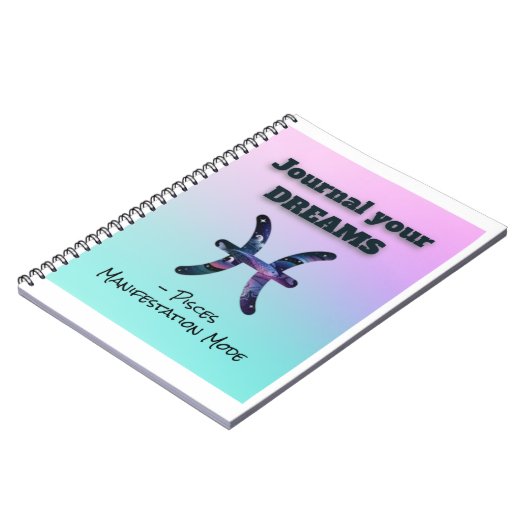 Vissen Notitieboek - Dream Journal voor Manifestat (Linkerzijde)
