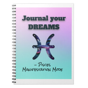 Vissen Notitieboek - Dream Journal voor Manifestat