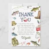 Vissen O-Fish-Ally One Boy Verjaardag Bedankkaart (Voorkant)