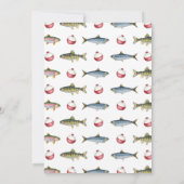 Vissen O-Fish-Ally One Boy Verjaardag Bedankkaart (Achterkant)