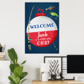 Vissen O-FISH-ally Verjaardag Welkom Poster (Thuiskantoor)