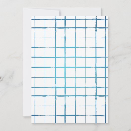 Vissen O-Fish-ieel Twee Blauwe Jongen 2de Verjaard Kaart (Achterkant)