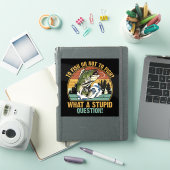 VISSEN OF NIET VISEN STICKER (iPad Cover)