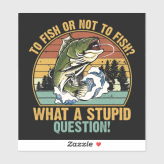 VISSEN OF NIET VISEN STICKER