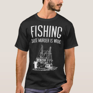 Vissen Omdat Moord Verkeerd Is T-shirt