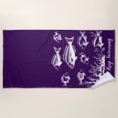 Vissen onder Water-Fisherman Style Trend Strandlaken (Voorkant)