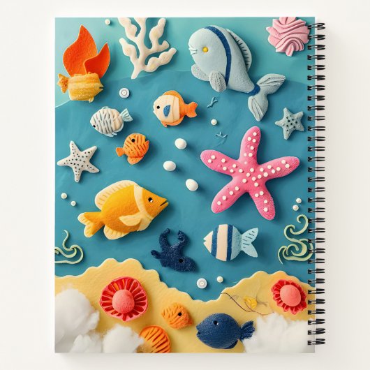 Vissen onder water notitieboek (Achterkant)