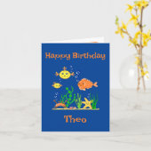 Vissen onder Zee Kaart (Gele Bloem)