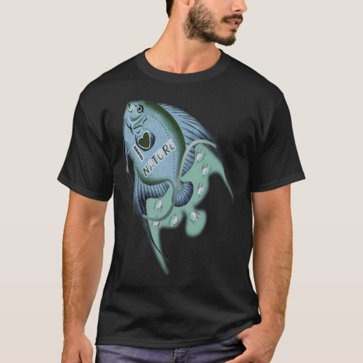 Vissen Ontwerp T-shirt (Voorkant)