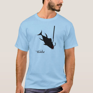 vissen op een haak t-shirt