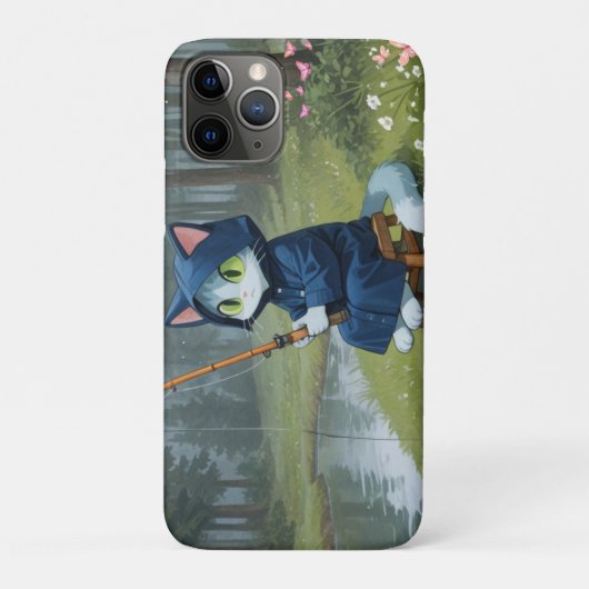 Vissen op een regenachtige dag Case-Mate iPhone case (Achterkant)