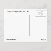 Vissen op het meer van Cayuga Briefkaart (Achterkant)