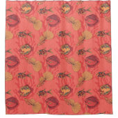 Vissen op levende koraalachtergrond douchegordijn (Voorkant)